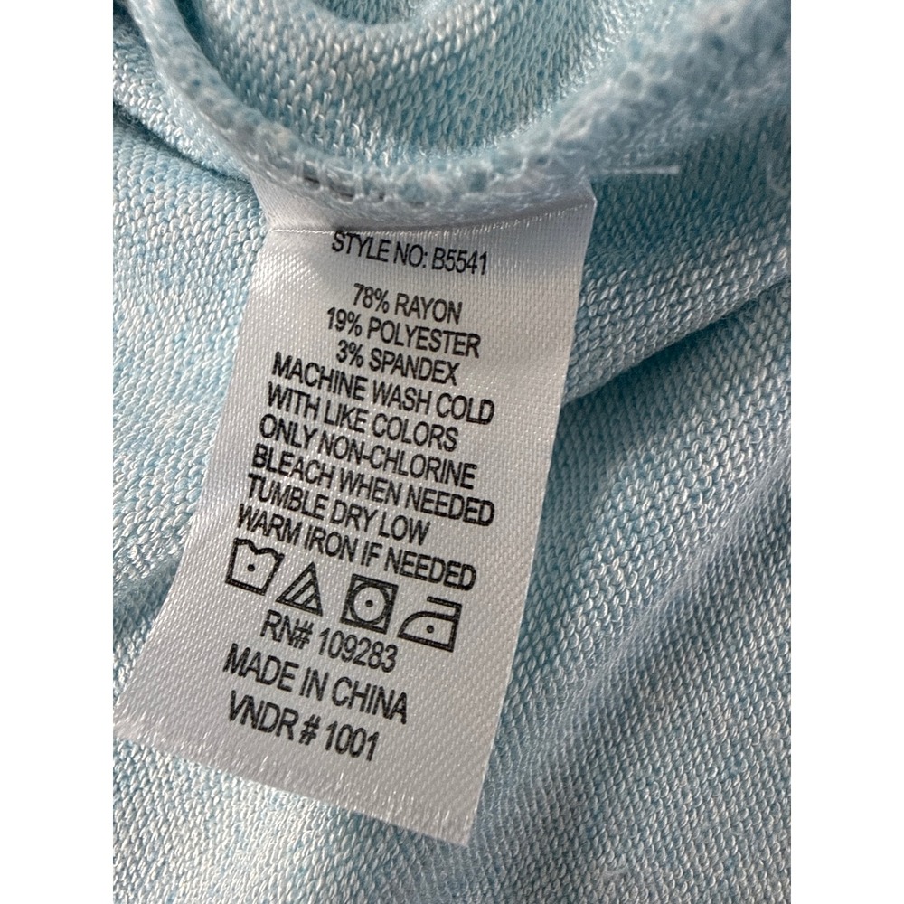 Ocean Drive Anna Maria Island Florida Hoodie Light Blue Heather Graphic Large - Picture 6 of 8